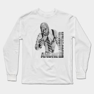 RIP Andre Braugher-Tribute Design Long Sleeve T-Shirt